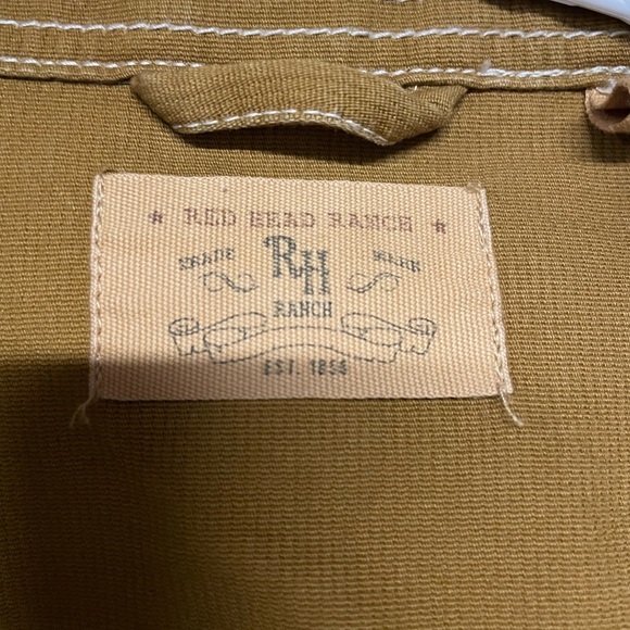 Red head ranch, low profile corduroy jacket.  Dark khaki color. 2XLT - Picture 6 of 8